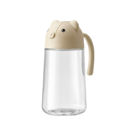Recipient De Ulei, Model Ursulet, Sticla Pentru Lichide De Bucatarie, Inchidere Deschidere Automata, Volum 630 Ml