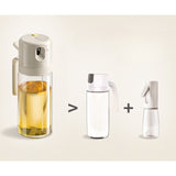 Dispenser Pentru Ulei, Prin Curgere Si Pulverizare, Deschidere Si Inchidere Automata A Rezervorul, 550Ml, 11.4X7.8X22.8Cm, Gri - vivimall.ro
