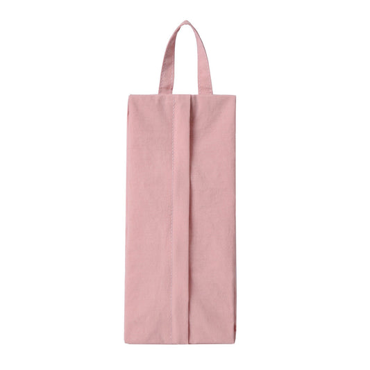 Geanta de Depozitare, Vivimall, Pentru Haine Mici, Lenjerie, Sosete, Cosmetice, Impermeabila, cu Maner, 10x20x3 cm, Roz - vivimall.ro