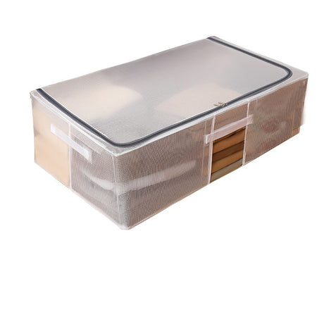 Cutie De Depozitare, Pentru Haine, Incaltaminte, Din Plasa Pvc Impermeabila Si Manere Laterale, Pliabila, Fermoar Bidirectional, A