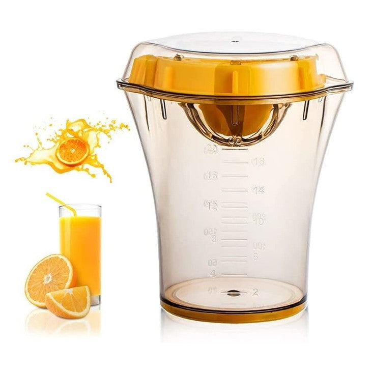 Storcator Manual Citricie Cu Recipient De 600 Ml, 15X8.5X13.5 Cm, Material Abs, Transparent - vivimall.ro