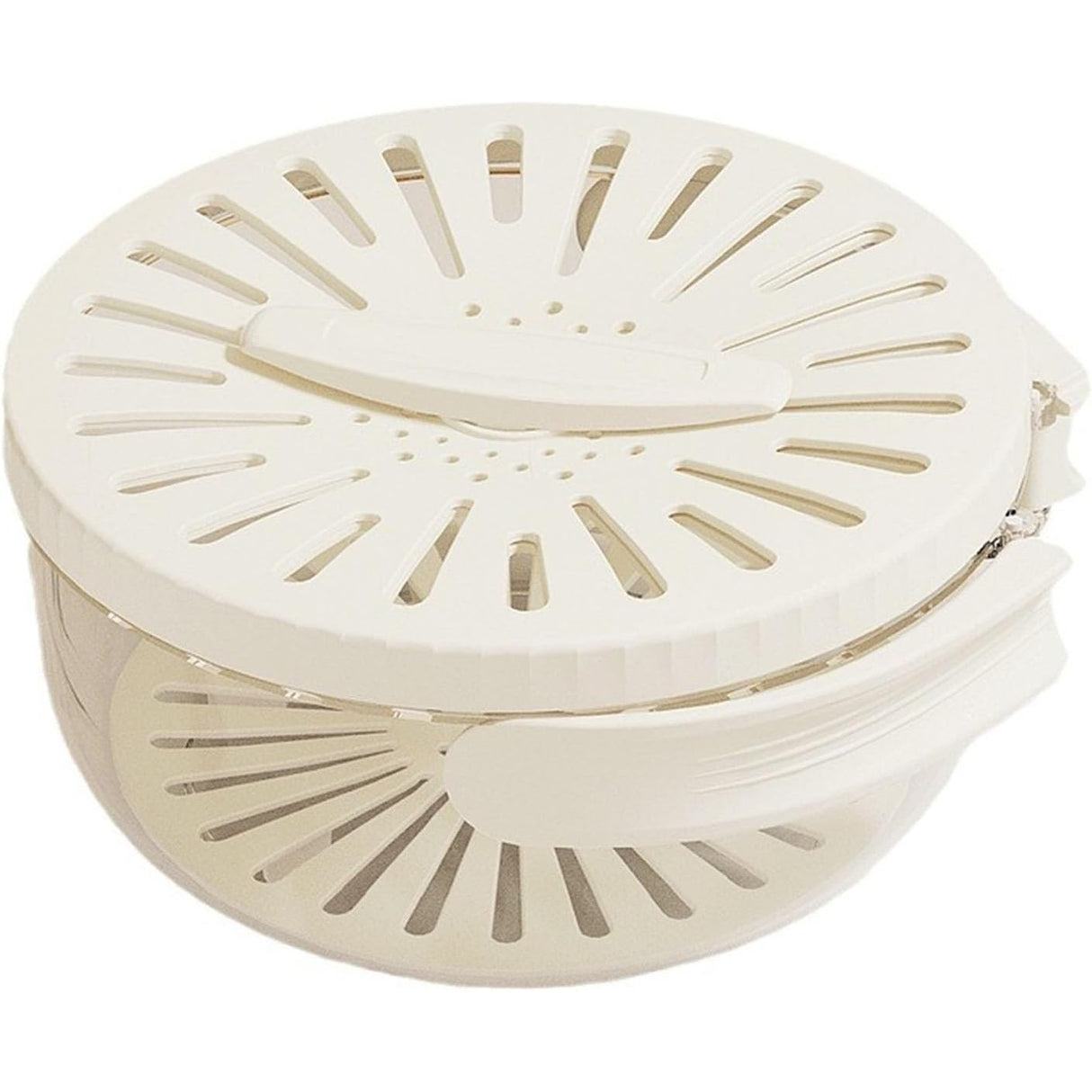 Strecurătoare, 2 În 1, Pentru Fructe Și Legume, Coș De Scurgere Și Cutie De Depozitare, 15,5 x 8,3 cm, Din PP, Cu Mâner Și Capac - vivimall.ro
