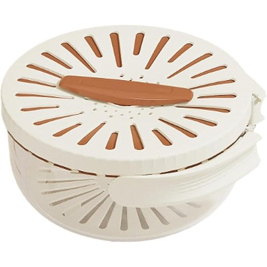Strecurătoare, 2 În 1, Pentru Fructe Și Legume, Coș De Scurgere Și Cutie De Depozitare, 15,5 x 8,3 cm, Din PP, Cu Mâner Și Capac - vivimall.ro
