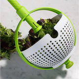 Strecuratoare Multifunctionala Rotativa, Cu Maner, Material Abs, 22X12 Cm, Maner 18 Cm, Cu Ventuza Pentru Prindere Sigura, Practic Si Usor De Folosit, Verde - vivimall.ro