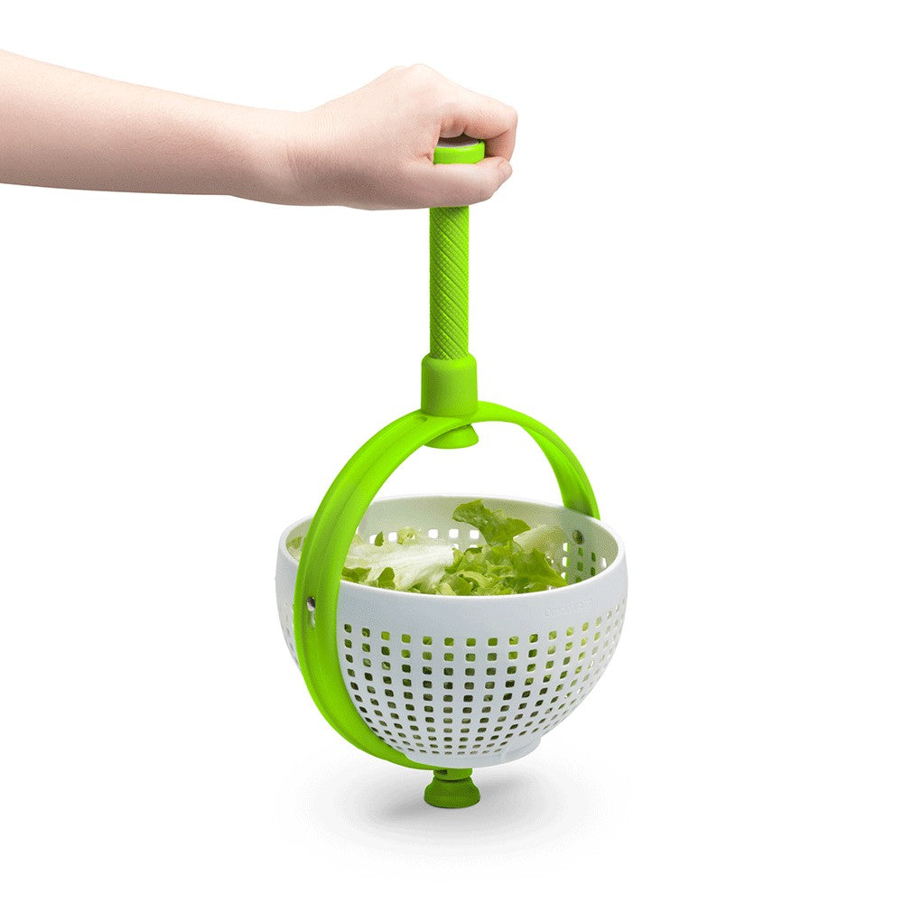 Strecuratoare Multifunctionala Rotativa, Cu Maner, Material Abs, 22X12 Cm, Maner 18 Cm, Cu Ventuza Pentru Prindere Sigura, Practic Si Usor De Folosit, Verde - vivimall.ro