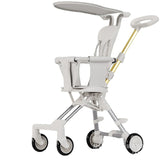 Carucior Pliabil, 1-3 Ani, Reversibil, 4 Roti, Parasolar, Din Aliaj De Aluminiu + Plastic + Textil - vivimall.ro