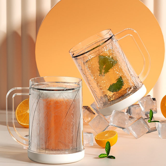 Cana Frigorifica Cu Gheata, 14.2 X 10.4 X 14.7 Cm, Plastic, 800 Ml, Transparent - vivimall.ro