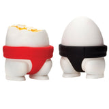 Set 2 Suporturi Pentru Oua Fierte, Model Sumo, Din Silicon Si Pp, Multicolor - vivimall.ro
