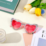 Ochelari Decorativi, Vivimall, Model Birthday Queen, cu Diamante, pentru Aniversari, din PC, 15.3 x 5.7 x 14.5 cm, Roz - vivimall.ro