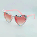 Ochelari Decorativi, Vivimall, Model Birthday Queen, cu Diamante, pentru Aniversari, din PC, 15.3 x 5.7 x 14.5 cm, Roz - vivimall.ro