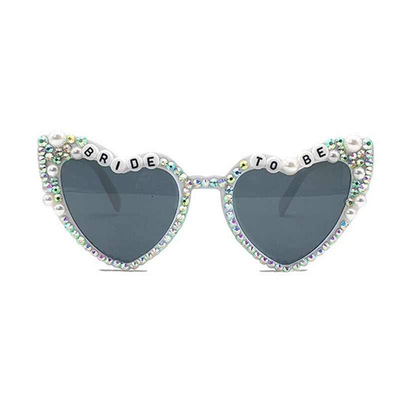 Ochelari Decorativi, Cu Perle Si Diamante, Pentru Nunta, Din Pc