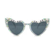 Ochelari Decorativi, Vivimall, Model Bride to Be, cu Perle si Diamante, pentru Nunta, din PC, 15.3 x 5.7 x 14.5 cm, Alb - vivimall.ro
