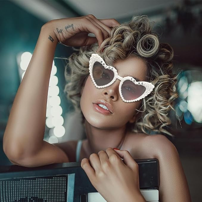 Ochelari Decorativi, Cu Perle, Pentru Nunta, Din Pc - vivimall.ro
