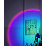 Lampa de veghe cu proiectie Multicolor RGB cu telecomanda, Vivimall, lumina ambientala pentru atmosfera romantica, iepuras, Roz - vivimall.ro