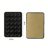Suport Adeziv Universal, Flippy, pentru Telefon/Tableta, cu 24 Ventuze, potrivit pentru Tik-Tok/Selfie/Vizionare Video, din Silicon, 8 x 5.5 x 1 cm, Negru - vivimall.ro