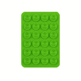 Suport Adeziv Universal, Flippy, pentru Telefon/Tableta, cu 24 Ventuze, potrivit pentru Tik-Tok/Selfie/Vizionare Video, din Silicon, 8 x 5.5 x 1 cm, Verde - vivimall.ro