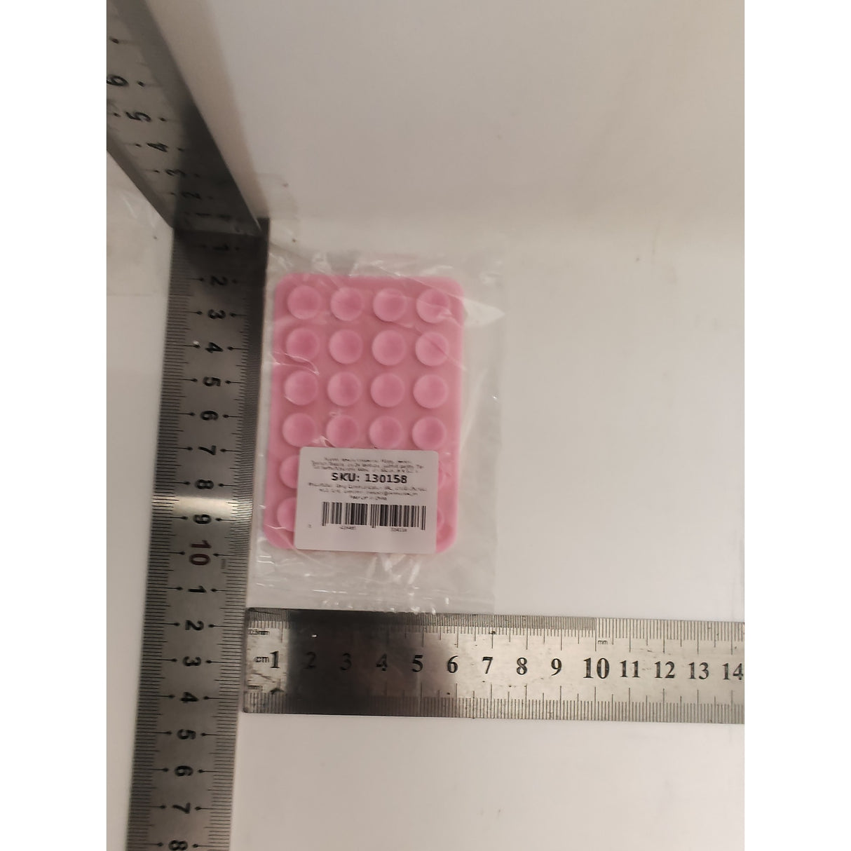 Suport Adeziv Universal, Flippy, pentru Telefon/Tableta, cu 24 Ventuze, potrivit pentru Tik-Tok/Selfie/Vizionare Video, din Silicon, 8 x 5.5 x 1 cm, Roz - vivimall.ro