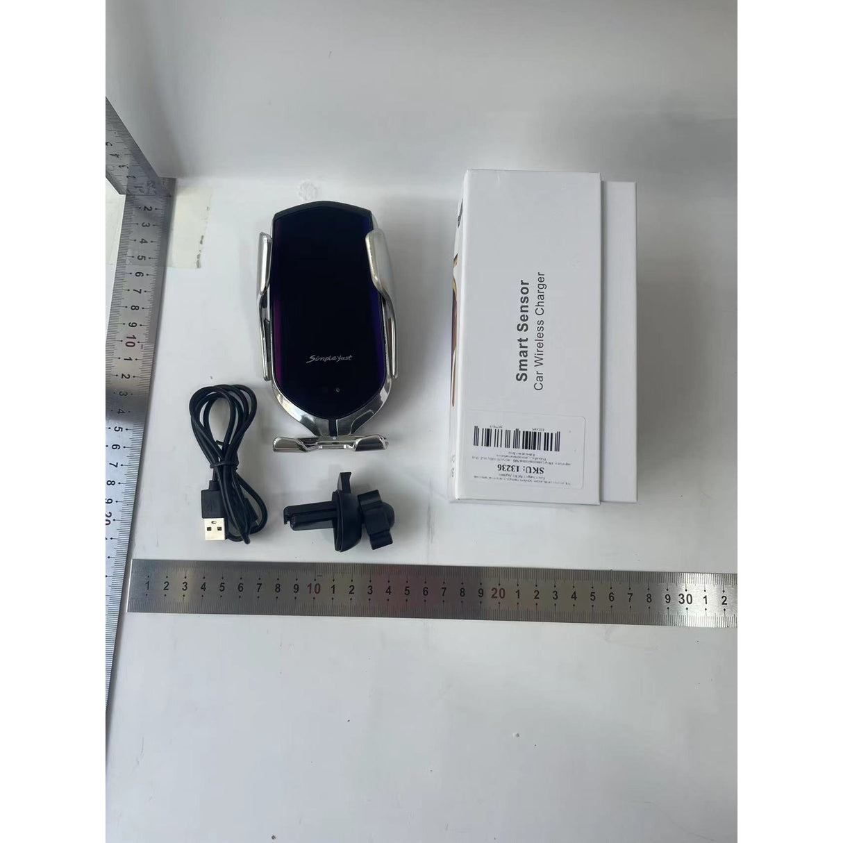 Suport Auto Cu Incarcare Wireless (Inductie) Cu Senzor Infrarosu, Fast Charge 10W R1