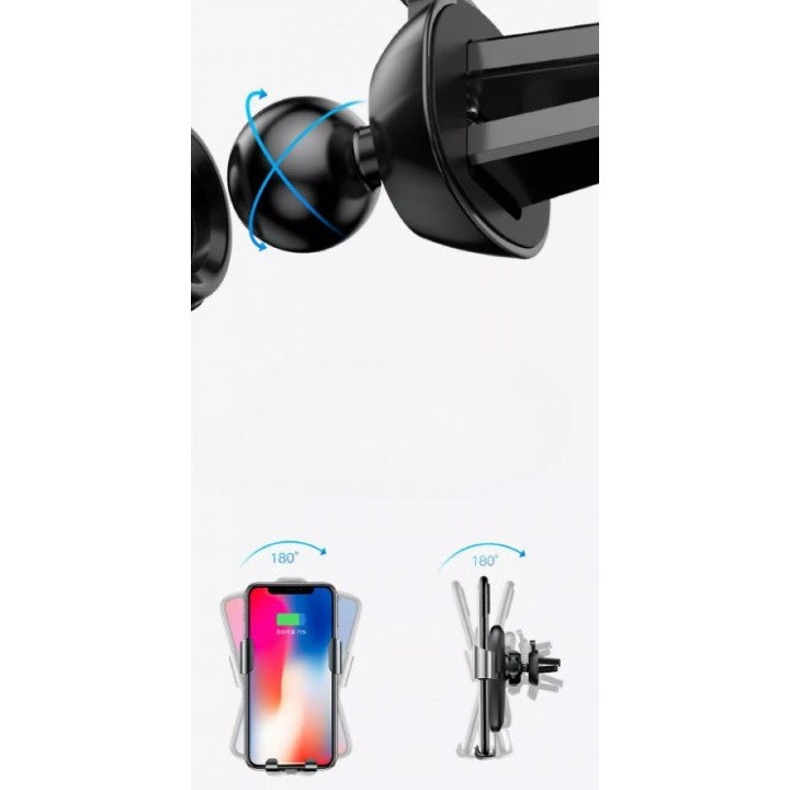 Suport Auto Cu Incarcare Wireless (Inductie), Fast Charge Wuw W2