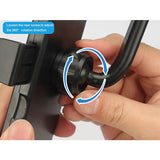 Suport Auto Cu Atasare La Oglinda Retrovizoare, Rotativ 360 De Grade si Retractabil, Multifuncè›Ional, Compatibil Cu Toate Telefoanele Mobile, Finisaj Carbon - vivimall.ro