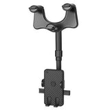 Suport Auto Cu Atasare La Oglinda Retrovizoare, Rotativ 360 De Grade si Retractabil, Multifuncè›Ional, Compatibil Cu Toate Telefoanele Mobile, Finisaj Carbon - vivimall.ro