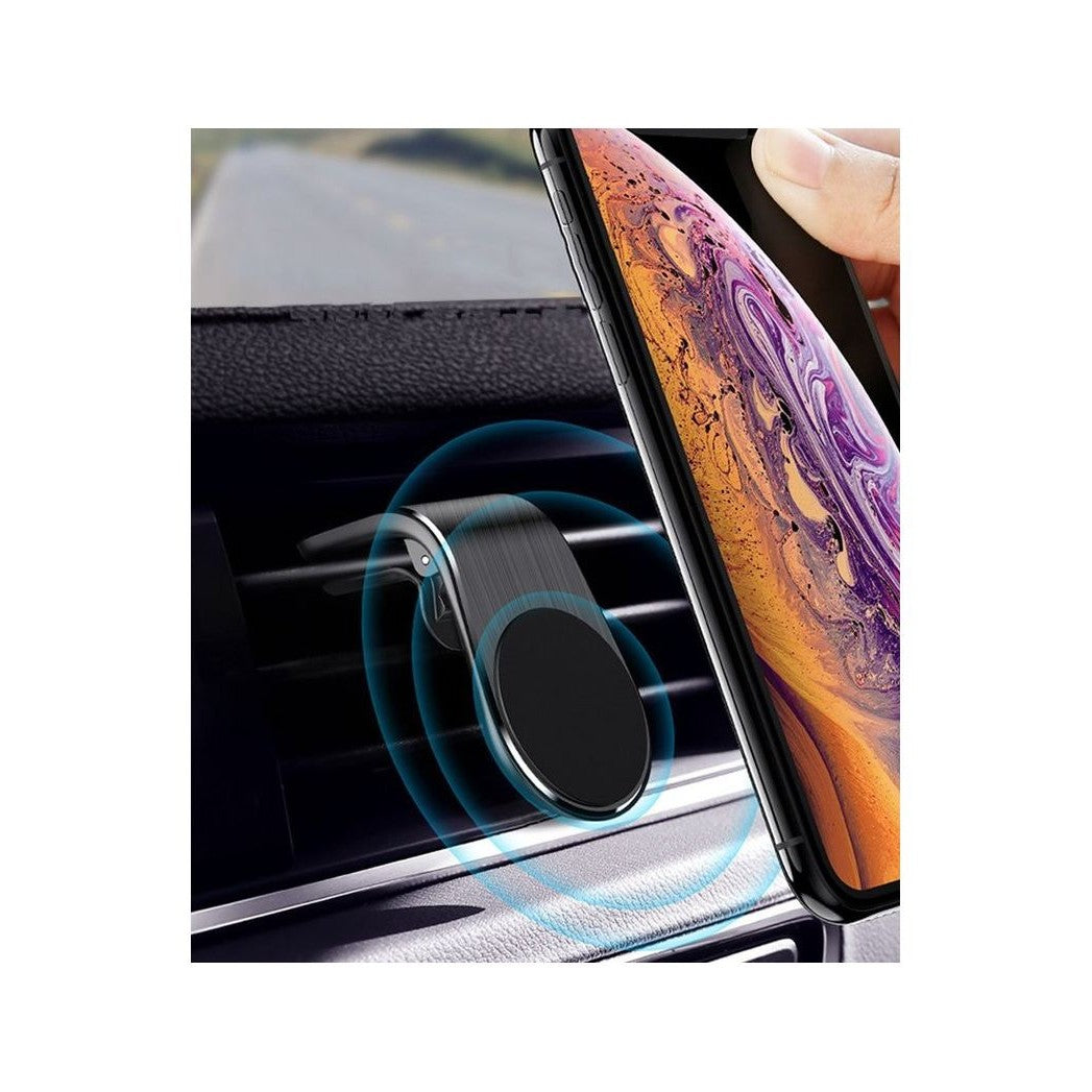 Suport Auto Cu Magneti Puternici Neodim, Pentru Telefon, Tableta, Gps, Cu Prindere Pe Grila De Ventilatie - vivimall.ro