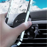 Suport Auto Magnetic Vivimall 360 grade cu prindere de grila de aerisire, 50 mm, Ajustabil, 4 Magneti  incorporati, Negru - vivimall.ro