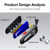 Suport auto magnetic pentru telefon , Negru - vivimall.ro