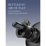 Suport auto MagSafe cu incarcare wireless 15W, Flippy, pentru seria iPhone 12, seria iPhone 13 si seria iPhone 14, Negru - vivimall.ro