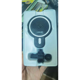 Suport auto MagSafe cu incarcare wireless 15W, Flippy, pentru seria iPhone 12, seria iPhone 13 si seria iPhone 14, Negru, Resigital - vivimall.ro
