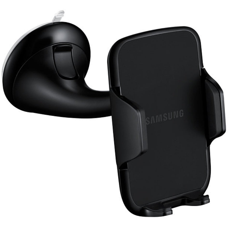 Suport auto parbriz Samsung EE-V200 + Incarcator auto Samsung EP-LN915UB cu cablu Type C detasabil inclus, Negru - vivimall.ro