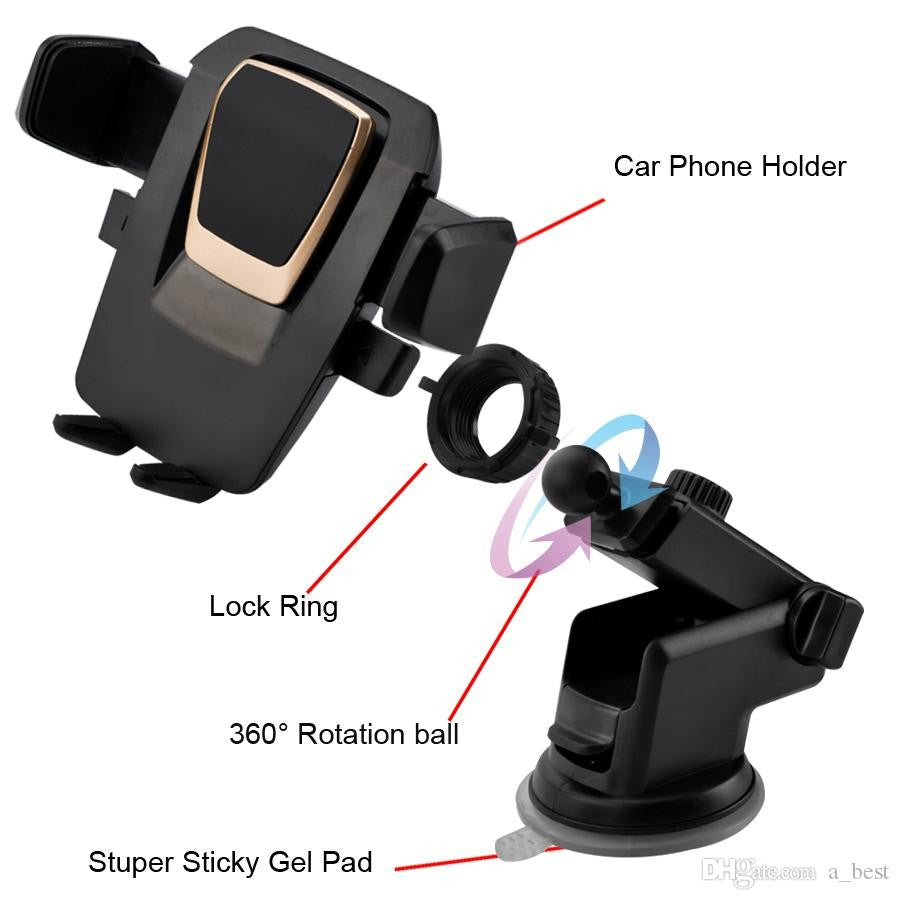 Suport Auto Pentru Telefon, 2Nd A1 Telescopic Cu Ventuza