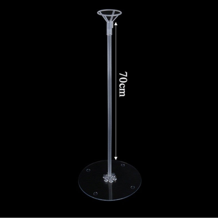 Suport de Masa pentru Baloane, Flippy, Accesoriu Decorativ, din Plastic, 70 cm, Transparent