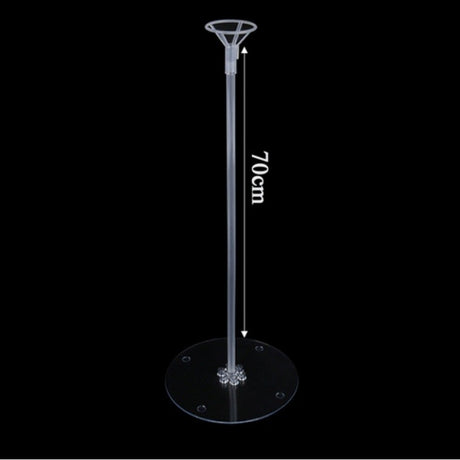 Suport de Masa pentru Baloane, Flippy, Accesoriu Decorativ, din Plastic, 70 cm, Transparent