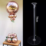 Suport De Masa Pentru Baloane, Accesoriu Decorativ, Din Plastic, 70 Cm - vivimall.ro