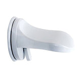 Suport de picior pentru baie cu ventuză Vivimall, alb, material PP și PVC, vedere frontală