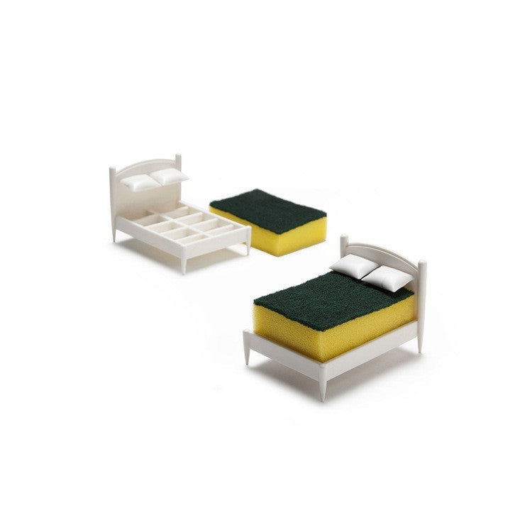 Suport De Scurgere, Pentru Burete/Sarma, Model Pat, Alb - vivimall.ro