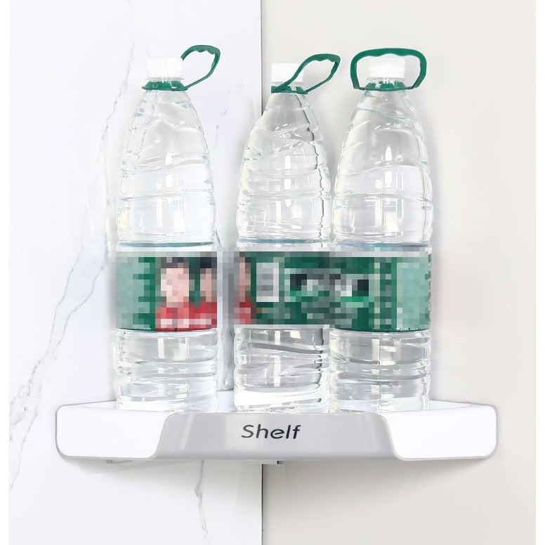 Suport Depozitare, Din Plastic, Montare Fara Perforatii, Pentru Baie/Bucatarie, 28 X 39 X 4.5 Cm, Gri - vivimall.ro