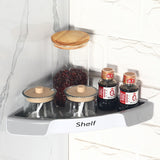 Suport Depozitare, Vivimall, din Plastic, Montare fara Perforatii, pentru Baie/Bucatarie, 28 x 39 x 4.5 cm, Gri - vivimall.ro