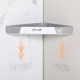 Suport Depozitare, Din Plastic, Montare Fara Perforatii, Pentru Baie/Bucatarie, 28 X 39 X 4.5 Cm, Gri - vivimall.ro