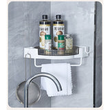 Suport Depozitare, Din Plastic, Rotativ 360 Grade, Montare Fara Perforatii, Pentru Baie/Bucatarie - vivimall.ro