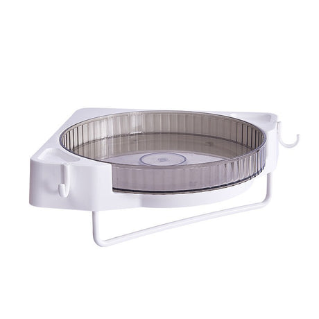 Suport Depozitare, Din Plastic, Rotativ 360 Grade, Montare Fara Perforatii, Pentru Baie/Bucatarie - vivimall.ro