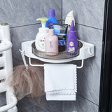 Suport Depozitare, Din Plastic, Rotativ 360 Grade, Montare Fara Perforatii, Pentru Baie/Bucatarie - vivimall.ro