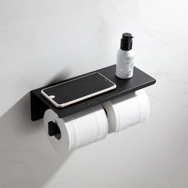 Suport Dublu Hartie Igienica Cu Suport Telefon/Parfum Gj603 - vivimall.ro