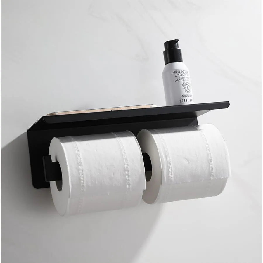 Suport Dublu Hartie Igienica Cu Suport Telefon/Parfum Gj603 - vivimall.ro