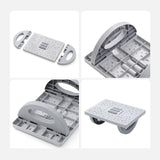 Suport Ergonimic Pentru Picioare, Plastic, Cu Role De Masaj Pentru Talpi, Pentru Birou, Usor De Transportat, Detasabil, 33.5X24X12 Cm - vivimall.ro