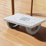 Suport Ergonimic Pentru Picioare, Plastic, Cu Role De Masaj Pentru Talpi, Pentru Birou, Usor De Transportat, Detasabil, 33.5X24X12 Cm - vivimall.ro