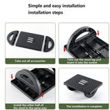 Suport Ergonimic Pentru Picioare, Plastic, Cu Role De Masaj Pentru Talpi, Pentru Birou, Usor De Transportat, Detasabil, 33.5X24X12 Cm - vivimall.ro