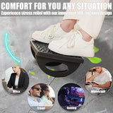 Suport Ergonimic Pentru Picioare, Plastic, Cu Role De Masaj Pentru Talpi, Pentru Birou, Usor De Transportat, Detasabil, 33.5X24X12 Cm - vivimall.ro