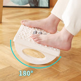 Suport Ergonimic Pentru Picioare, Plastic, Cu Role De Masaj Pentru Talpi, Pentru Birou, Usor De Transportat, Detasabil, 33.5X24X12 Cm - vivimall.ro